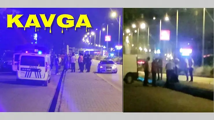 Bartın müftülük civarında kavga