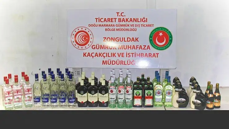 Limanda kaçak içki operasyonu