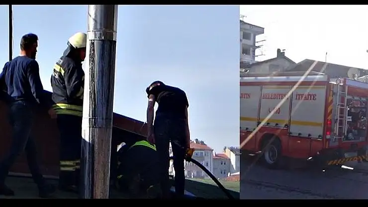Lokantada yangın paniği