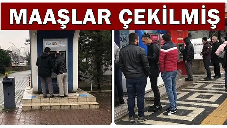 Maaşını çekmeye giden şok oldu