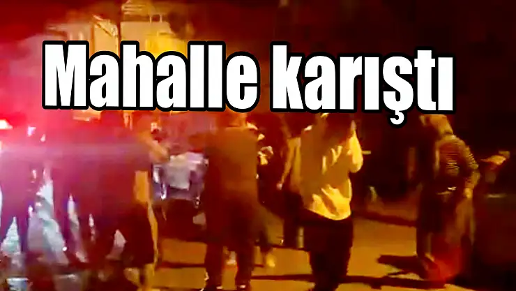Mahallede kavga, iki grup birbirine girdi