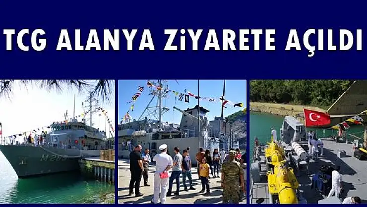Mayın avlama gemisi ziyarete açıldı