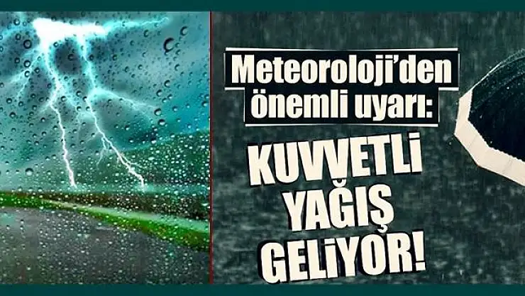 Meteoroloji Bartın için uyarı verdi!