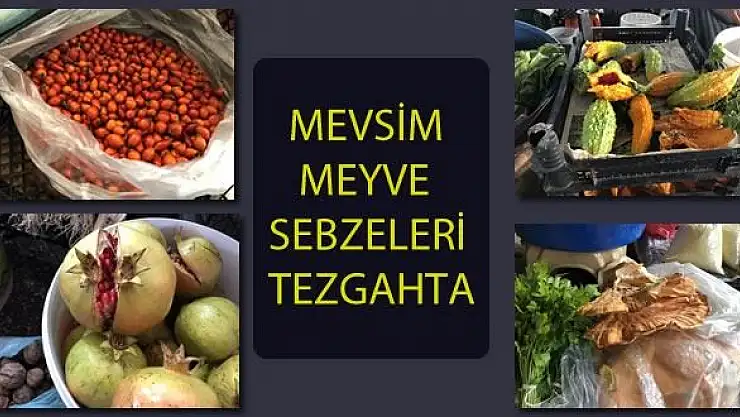 Mevsim meyve sebzeleri pazara geldi