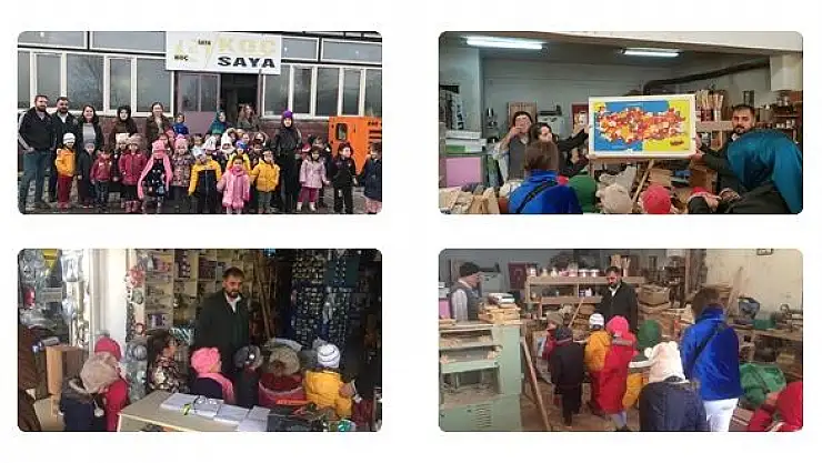 Miniklerden sanayi esnafına ziyaret