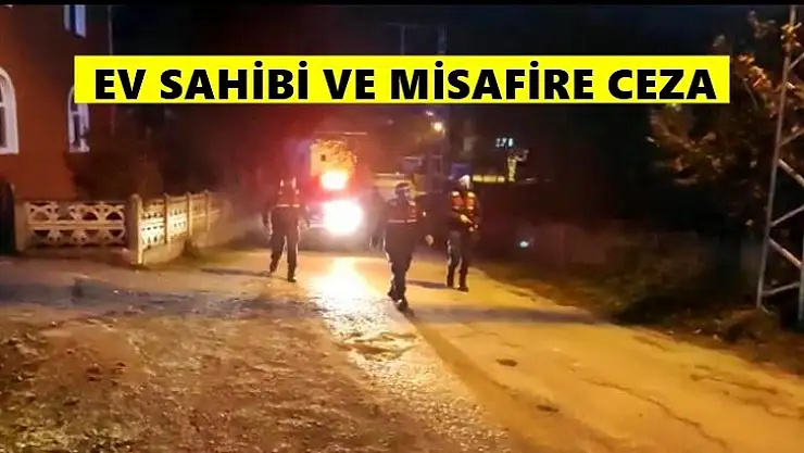 Misafirliğe gittiler, jandarmaya yakalandılar