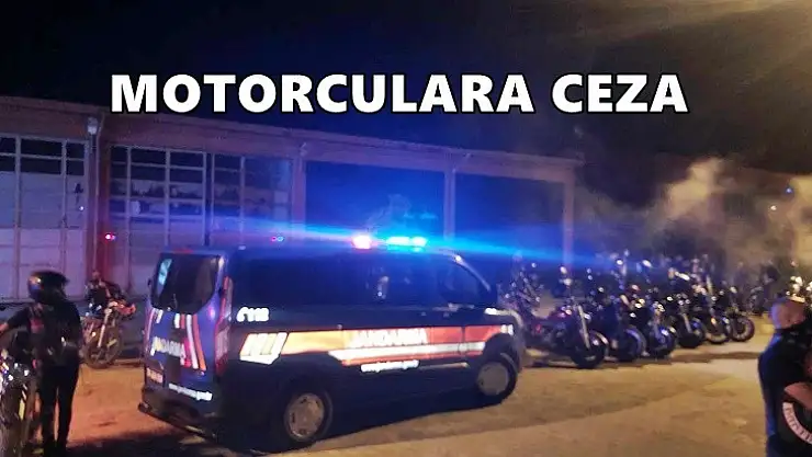 Motosikletli gruba ceza yağdı