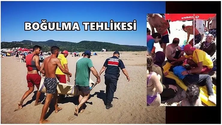Mugada sahilinde boğulma tehlikesi