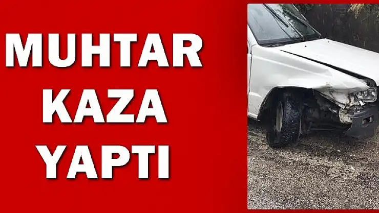 Muhtar kaza yaptı