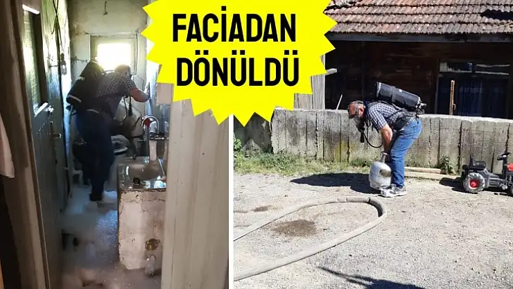 Mutfak Tüpü alev aldı