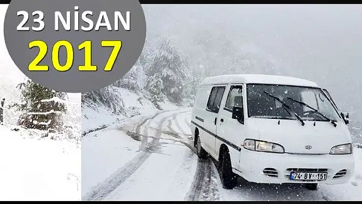 Nisan ayında kar sürprizi yaşandı