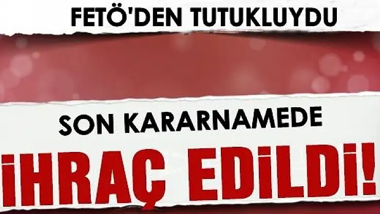 O isim meslekten ihraç edildi 