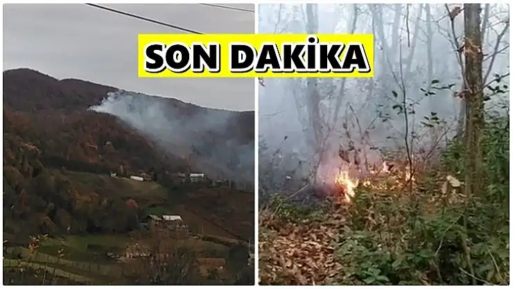 O köyden dumanlar yükseldi