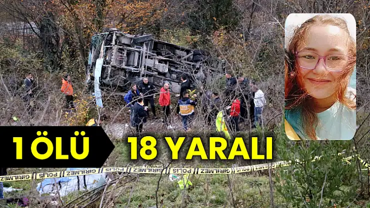 Öğrenci servisi tepeden yuvarlandı