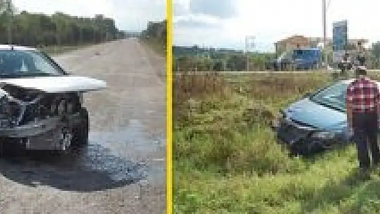 Ölüm yolunda yine kaza, 2 yaralı