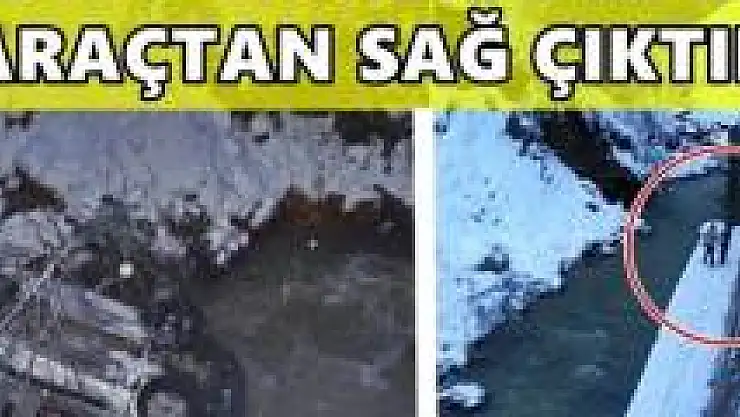 Otomobil dereye uçtu: 2 yaralı