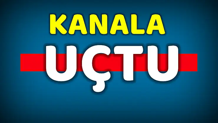 Otomobil kanala uçtu