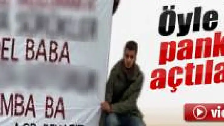 Öyle bir pankart açtılar ki!