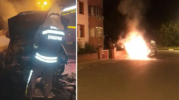 Park halinde alev aldı