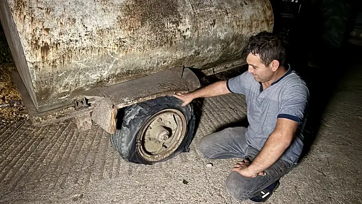 Patlak lastik onu durduramadı