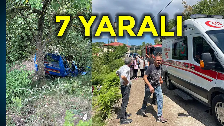 Patpat şarampole yuvarlandı