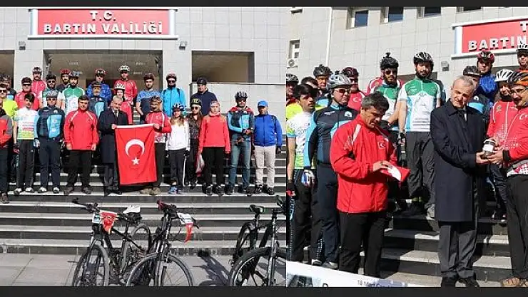 Pedaldaşlar Şehitler için Çanakkale'ye gitti