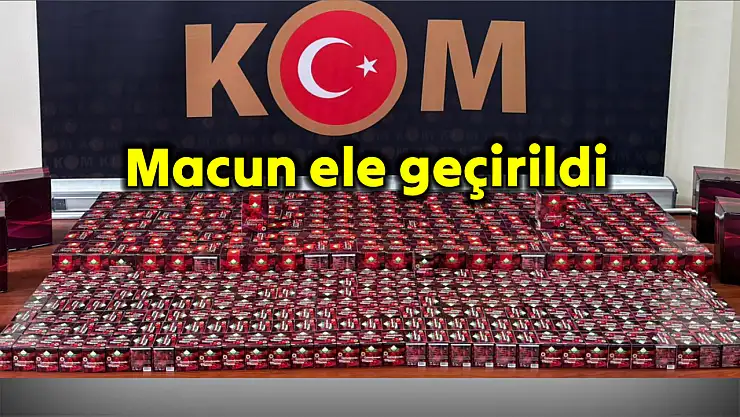Performans artırıcı macun ele geçirildi