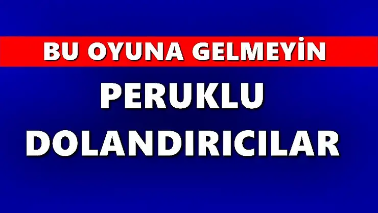 Peruklu dolandırıcılar Amasra'da yakalandı
