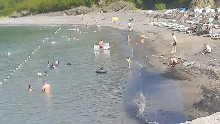 Plajda tatsız görüntü