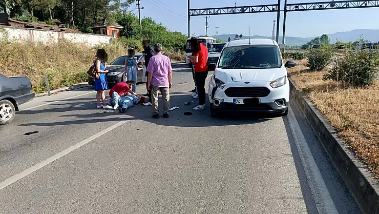 Potbaşında motosiklet kazası