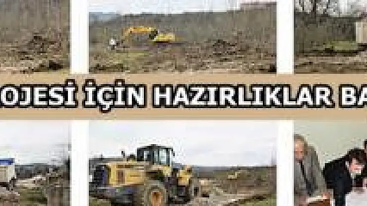 Proje alanına ulaşım yolu açıldı