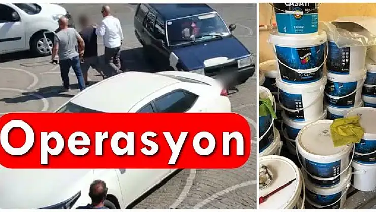 Sahte boya şebekesine operasyon