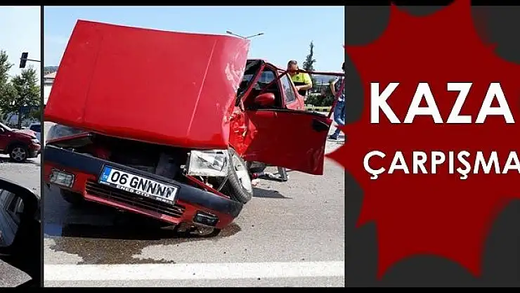 Sanayi kavşağında çarpıştılar