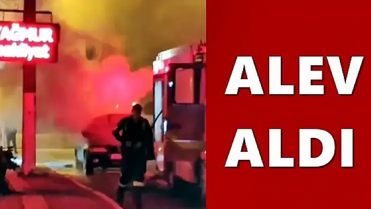 Seyir halinde alev aldı!