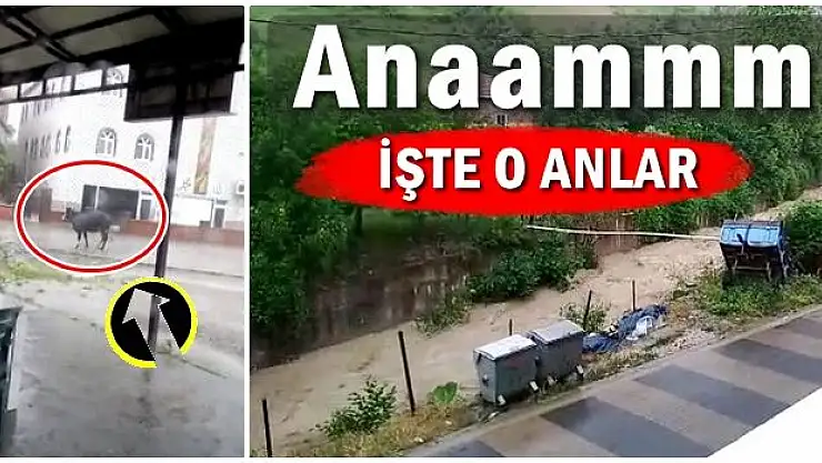 Şiddetli yağmurda gülümseten anlar