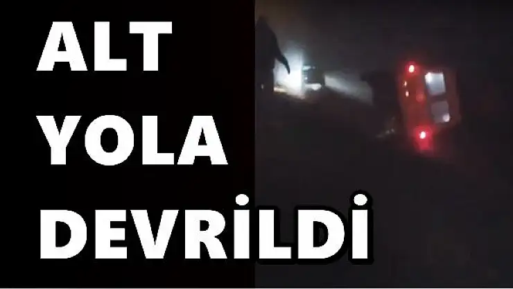 Sisli havada alt yola devrildi