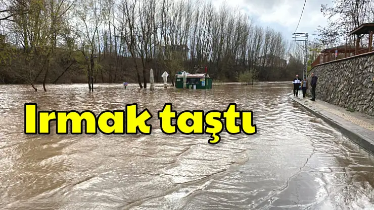 Su seviyesi yüselince ırmak taştı