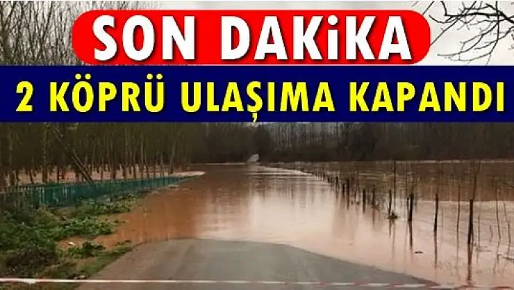 Sular yükseldi, köprüler ulaşıma kapandı