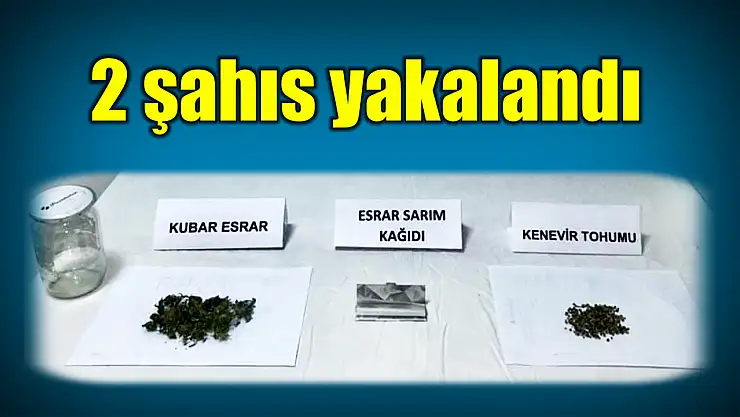 Şüpheli iki şahıs yakalandı