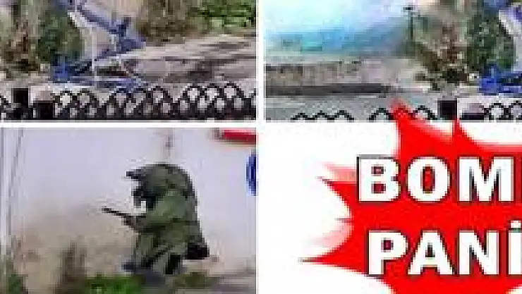 Şüpheli paket böyle patlatıldı