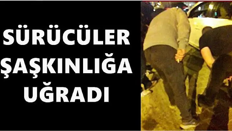 Sürücüler neye uğradıklarını şaşırdı