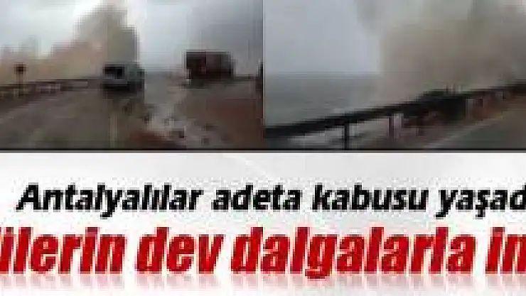 Sürücülerin dev dalgalarla imtihanı