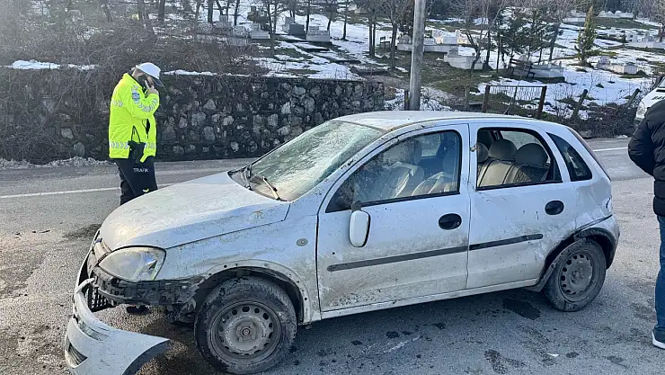 Takla atarak karşı şeride geçti