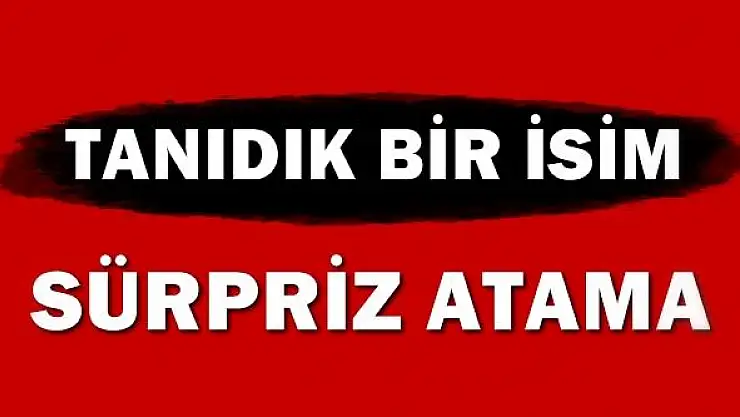 Tanıdık bir isim bakan yardımcısı oldu