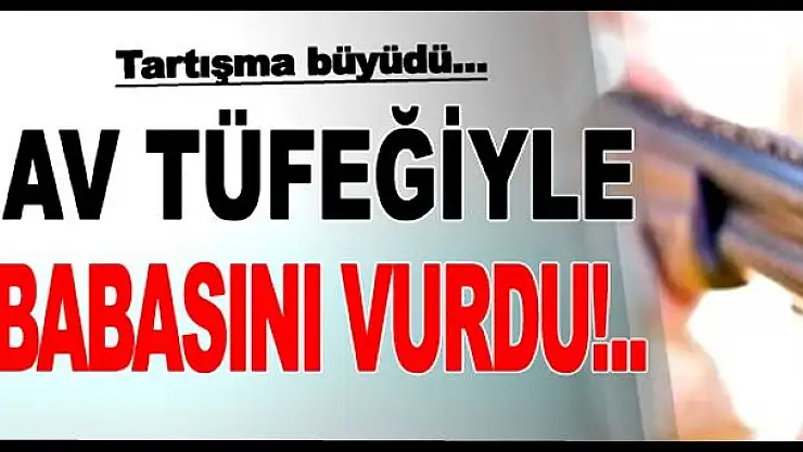 Tartıştığı Babasını Av Tüfeğiyle vurdu