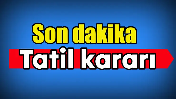 Taşımalı eğitime tatil Kararı
