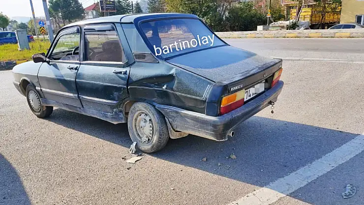 Toptancılar kavşağında kaza
