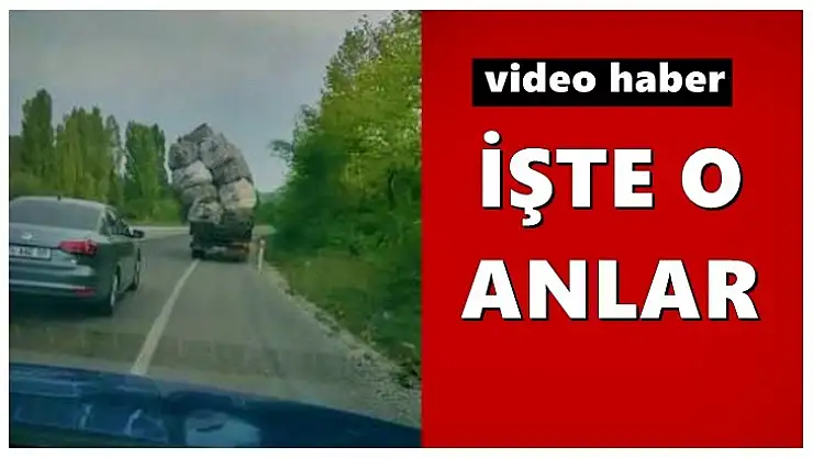 Trafikte tehlikeli anlar kamerada