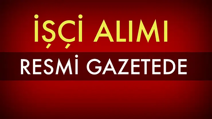 TTK 'ya işçi alımı Resmî Gazetede