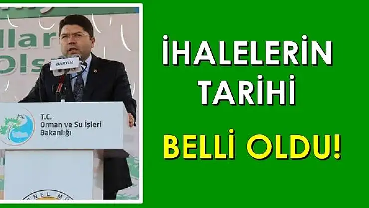 Tunç, Gerçekleştirilecek ihalelerin tarihini açıkladı